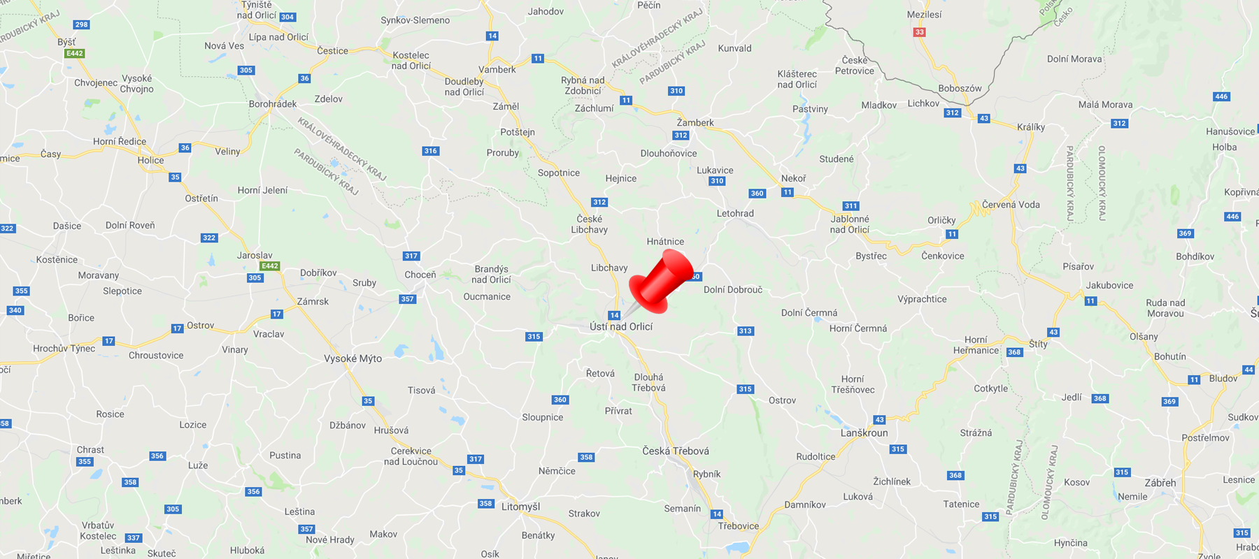 Mapa působnosti
